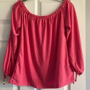 Micheal Kors off the shoulders pink blouse size XS
